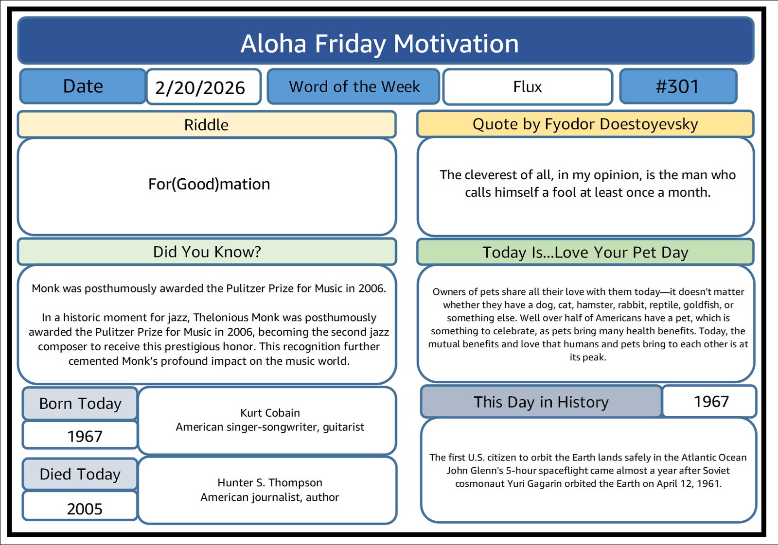 AFM Edition #301 — Tilt, Monk, and the Birth of a Jazz Writer — visual card